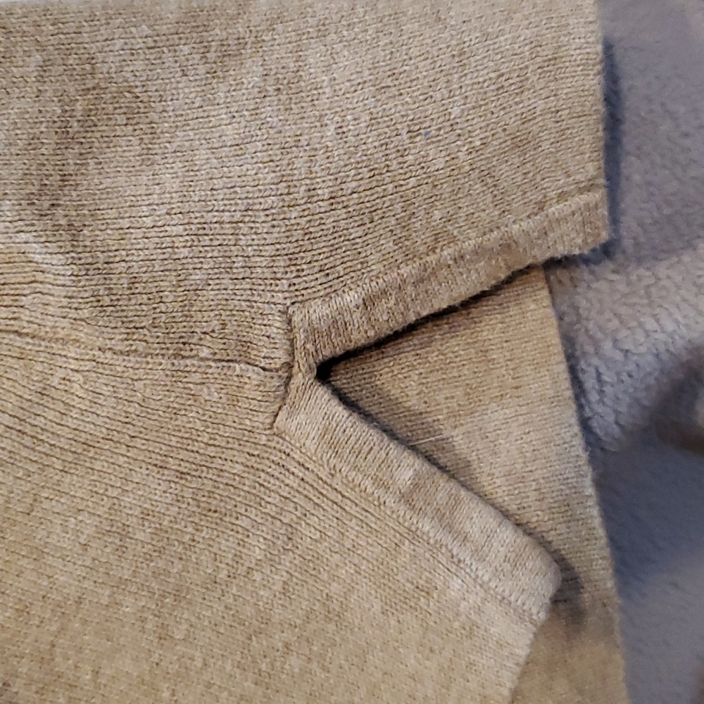 Taupe Mock Turtleneck Sleeveless. Cotton Lightwei… - image 3